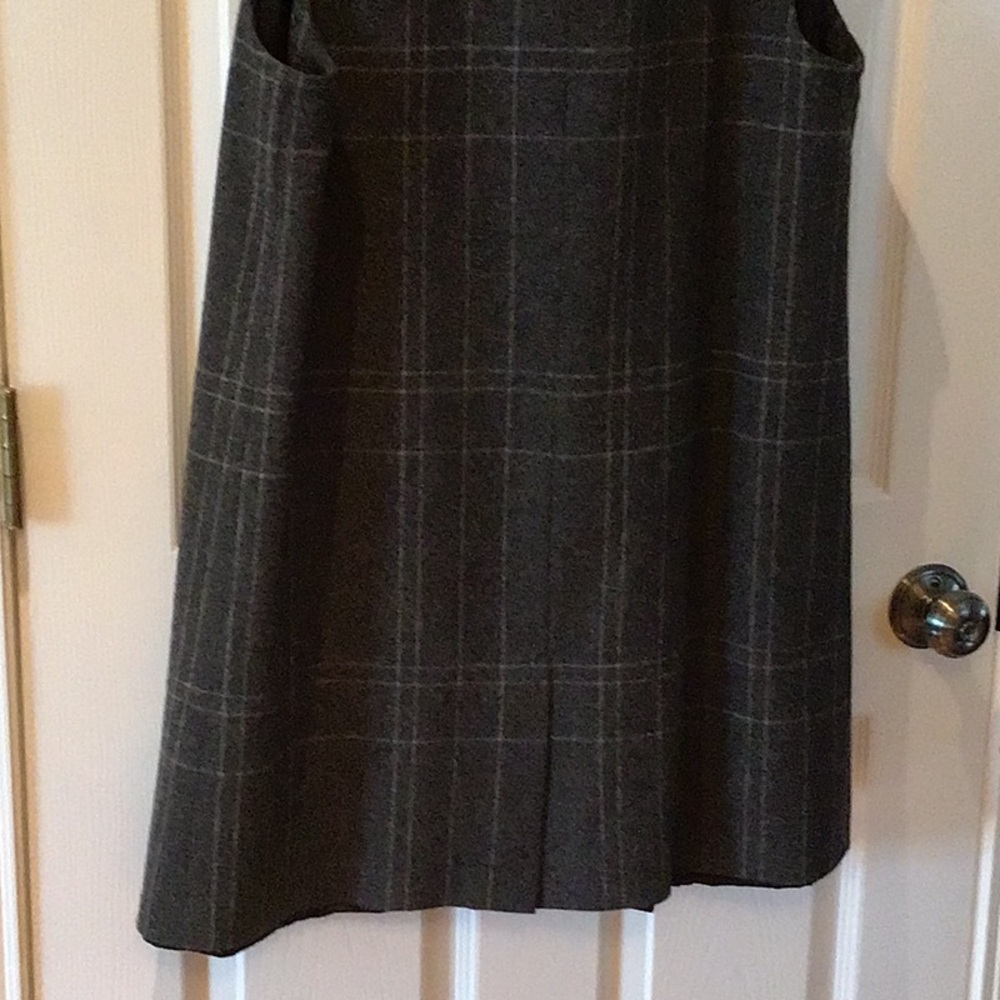 Eileen Fisher Charcoal Gray Wool Open Front Vest - image 6